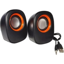 Tastech D05 Mini Bilgisayar Hoparlörü 3.5mm Jack+Usb Girişli Kablolu Speaker