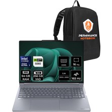 Lenovo Thinkbook 16P G6 Iax Core Ultra 7 255HX Rtx 5060 8gb 115W 64GB Ram 256GB SSD 16" 3.2k (3200X2000) IPS 500NITS 165Hz Freedos 21R0001GTXP337 Gaming Laptop + Per4 Çanta