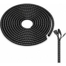 Microcase Spiral Kablo Kanalı Kablo Düzenleyici Toplayıcı 25MM Genişlik 5 Metre Uzunluk AL5470