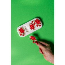 Rufus Concept Fiyonklu Baston Şeker Mini Dörtlü Silikon Mum Kalıbı