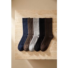 5'li Paket Erkek Soket Çorap Çok Renkli