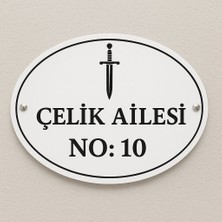 Outdoor One Kişiye Özel Pleksi Kapı İsimliği | Yazılı Pleksi Apartman & Site Tabelası 20 cm