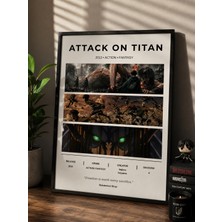 Bukalemun Shop attack On Titan Anime Afişi - A4 Minimalist Poster