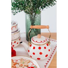 Empressco Vintage Emaye Çaydanlık, Ocak ve Soba Kullanımı Için Ideal, 2 Litrelik Set
