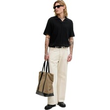 Jack & Jones Jack&jones 12288418 Yakali Erkek Tshirt - Siyah