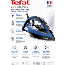 Tefal Ultimate Pure Kireç Avcısı 3200 Watt Buharlı Ütü - Kireç Önleyici - Otomatik Kapanma, Hızlı Isınma, Özel Taban