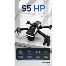 Dimute Shop S5 Hp Intelligent Aerial Drone 4K Çift Kameralı Fırçasız Motorlu Katlanabilir Drone