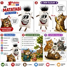 Matatabi Cats Mr. Matatabi Sesli Tüylü Kedi Oyuncağı 12 cm Matatabili (Kedi Nanesi/otu Içermez)