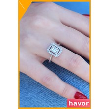 Havor Parmağa Ayarlanabilir Zirkon Taşlı Kadın Yüzüğü Pratik Tasarım