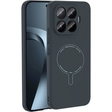 Sionel Xiaomi 17T Pro Kılıf M-Safe Şarj Özellikli Kamera Korumalı Elio Sert Pc Kapak-Lacivert