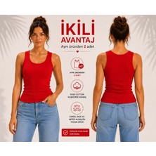 Thb.Edition Kadın Fitilli Atlet Kaşkorse
