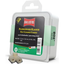 Ballistol 7.62/30-06/300WIN/308 Kalibre Temizlik Keçeleri 60Adet
