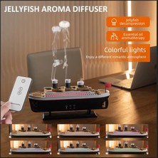 Tastech Oda Hava Nemlendirici Aroma Difizör Humudifier Gemi Şeklinde Rgb LED Işıklı Buhar Makinesi