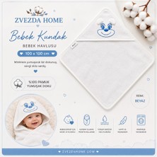 Pamuklu 100X100 Bebek Havlusu ve Kundak