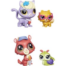 PopŞeker Lps 4'lü Figür Seti - Orijinal Lisanslı Minişler (2 Büyük, 2 Küçük Miniş)