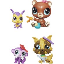 PopŞeker Lps 4'lü Figür Seti - Orijinal Lisanslı Minişler (2 Büyük, 2 Küçük Miniş)