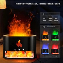 Tastech 3D Alev Görünümlü Hava Nemlendirici USB 250ML Himalaya Tuzlu Aroma Yayıcı LED Işıklı Hava Makinesi