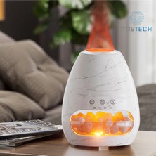 Tastech Himalaya Tuz Lambası 3D Alev Aroma Yayıcı Ultrasonik Uçucu Yağ Difüzörü Oda Hava Nemlendirici