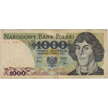 Banknoting Polonya 1000 Zloty 1982 Nikola Kopernik Temalı. Çok Temiz(-)