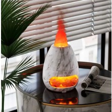 Tastech 3D Alev Görünümlü Oda Hava Nemlendirici Himalaya Tuzlu Humidifier Buhar Makinesi