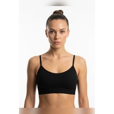 Mataş Kadın Ince Ip Askılı Pedli Fitilli Pamuklu Büstiyer Crop Bralette