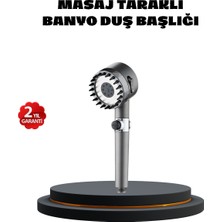 AyrStore Masaj Uçlu Yüksek Basınçlı Duş Başlığı Spa Etkili