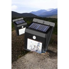 AyrStore Solar Lamba Giriş, Bahçe Yol Avlu Hareket Sensörlü LED Parlak Gece Su Geçirmez