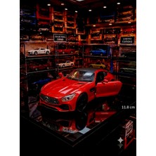 Oyuncak Sahili Mercedes Amg Gt Diecast Koleksiyon Model Çekbırak Orjnal Metal Araba Kapılar Açılır 11.8 cm Metalic Kırmızı