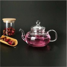 Empressco Cam Demlik 1000 Ml, Kapaklı ve Süzgeçli, Şık ve Fonksiyonel Tasarım