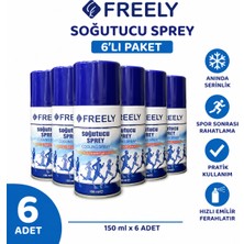 Freely Soğutucu Sprey 150 ml Anestezik ve Lazer Epilasyon Için Soğutucu Sprey 6 Adet
