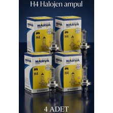 Arvonx 4 Adet Narva 12V H4 43T 60W 55W Far Ampulu