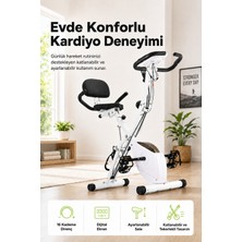 Kochler X Bike Tekerlekli 3’ü 1 Arada 16 Kademeli Katlanabilir Kondisyon Bisikleti