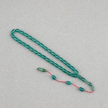 Lapisdo Sıkma Kehribar Kapsül Kesim Sistemli Bilek Boy 5X8MM Tesbih Yeşil
