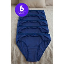 Mataş Kadın 6'lı Paket Pamuklu Bikini Külot Esnek Yumuşak Iz Yapmaz Iç Çamaşırı