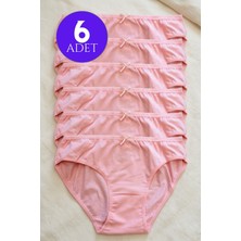Mataş Kadın 6'lı Paket Pamuklu Bikini Külot Esnek Yumuşak Iz Yapmaz Iç Çamaşırı