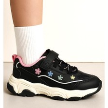 Cool Bella-Ptk 26/30 Kız Çocuk Cırtlı Sneaker Spor Ayakkabı