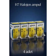 Arvonx 4 Adet Narva 12V H7 55W Far Ampulu