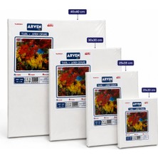 Mars Kırtasiye ve Oyuncak Tuval 20X20 / 25X35 / 30X30 / 40X40 cm – Ahşap Şase Gerilmiş Boyama Tuvali