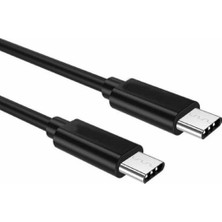 Desfree TYPE-C TO TYPE-C SİYAH ŞARJ KABLOSU