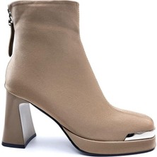 Guja 25K414-2 Kadın Ithal Premium Platform Topuklu Küt Burunlu Bot