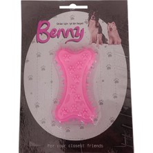 AyrStore Benny Köpek Oyuncağı Kemik 5.5 x 10 cm Pembe