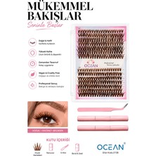 Ocean Takma Kirpik Seti 280 Adet, Yapıştırıcı, Sabitleyici, Çıkarıcı Remover, Takma Kirpik Cımbızı 20P - 30P