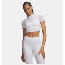 Under Armour Kadın UA HeatGear Elite Crop Mock Kısa Kollu T-Shirt