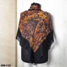 Soft İpek Soft Ipek Desenli Flamlı Kotton Eşarp 406-112