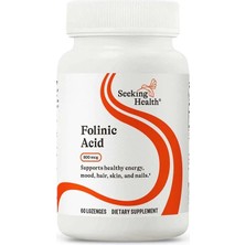 Seeking Health Folinic Acid 800 Mcg Support Healty Energy Mood Hair Skin Nails 60 Lozenges
