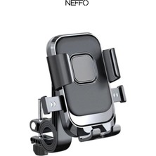 Neffo Bisiklet Scooter Motosiklet Otomatik Tuşlu Motosiklet Gidon Bağlantılı Telefon Tutucu