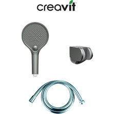 Creavit 3 Fonksiyonlu Gun Grey El Duş Seti SH102