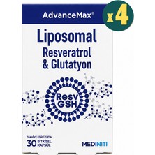 Mediniti Advancemax Lipozomal Resveratrol Glutatyon 30 Kapsül 4 Adet
