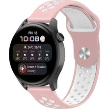 Asil Acar Home Watch 22mm Spor Delikli Kordon (saat Değildir) - Pembe-beyaz