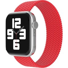 Asil Acar Home Apple Watch 38MM Ayarlı Solo Silikon Kordon (Saat Değildir) - Kırmızı